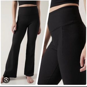 Athleta Salutation Stash Rib Flare Pant
